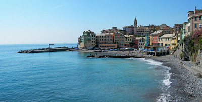 La spiaggia di Bogliasco