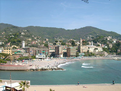 La spiaggia di Recco