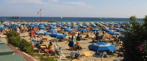 La spiaggia di Arma di Taggia