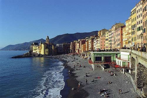 La spiaggia di Camogli