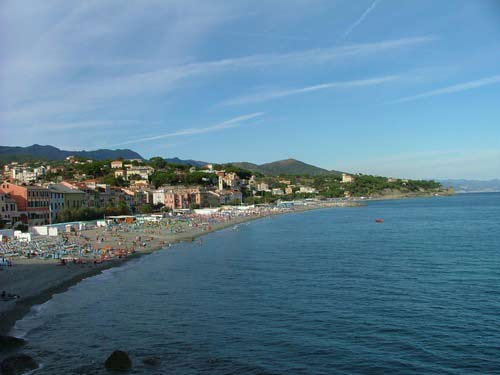 La spiaggia di Celle Ligure