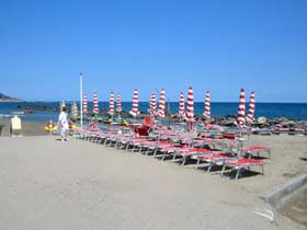 La spiaggia di Diano Marina