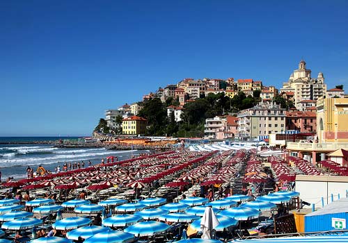 La spiaggia di Porto Maurizio