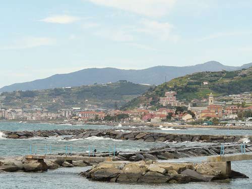 La spiaggia di Riva Ligure