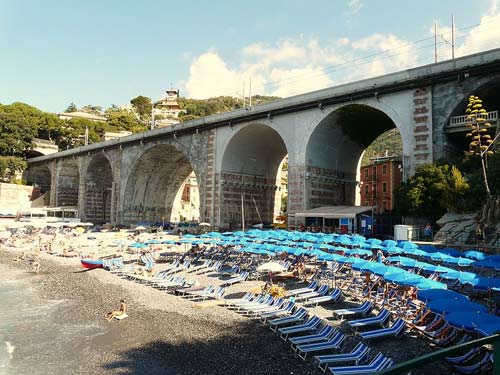 La spiaggia di Zoagli